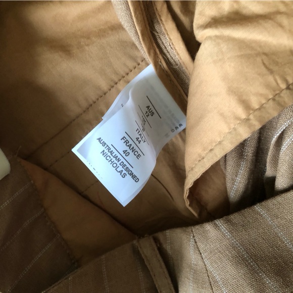 Nicholas Charlee Trouser Linen Pants Sz8 - Picture 7 of 7